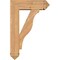 Ekena Millwork Funston Arts and Crafts Smooth Bracket w/ Offset Brace, Western Red Cedar, 7 1/2"W x 24"D x 36"H BKT0806X24X36FST03SWR - alternate 4